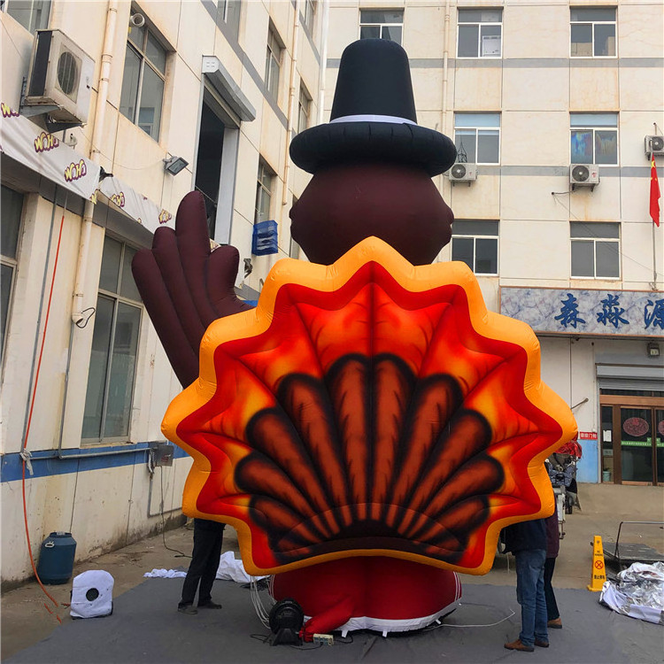 Advertising Inflatables Turkey Inflatables Balloon Mascot With LED and Blower For Music Party Decoration