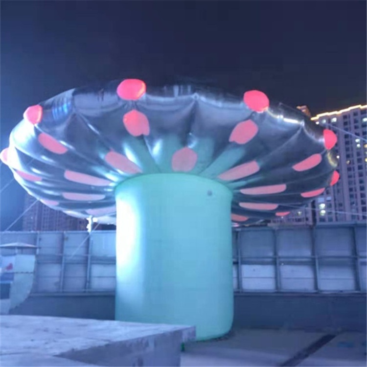 Design inflatable Alien implants led lighting giant inflatable UFO model/inflatable flying UFO for advertising