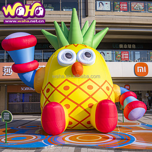 WAHA Giant inflatable fruit pineapple model custom removable inflatable fruit costume mascot