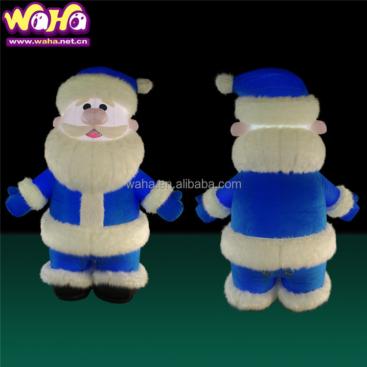 Inflatable Costume Mascot Plush Snowman Inflatable Christmas Mascot Inflatable Ssanta Costume For Christmas Party