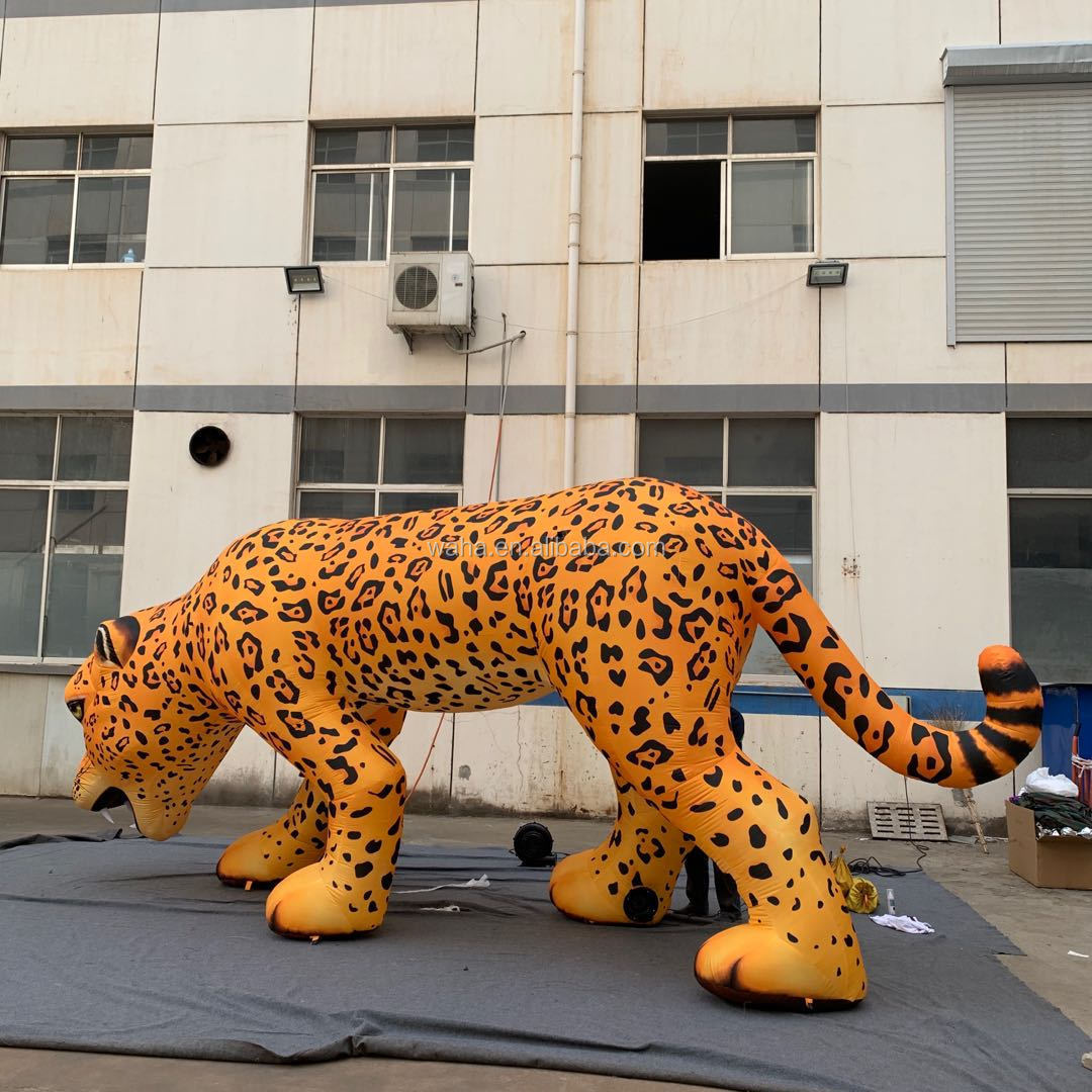 Giant Inflatable Leopard Animal For Outdoor Event Decoration