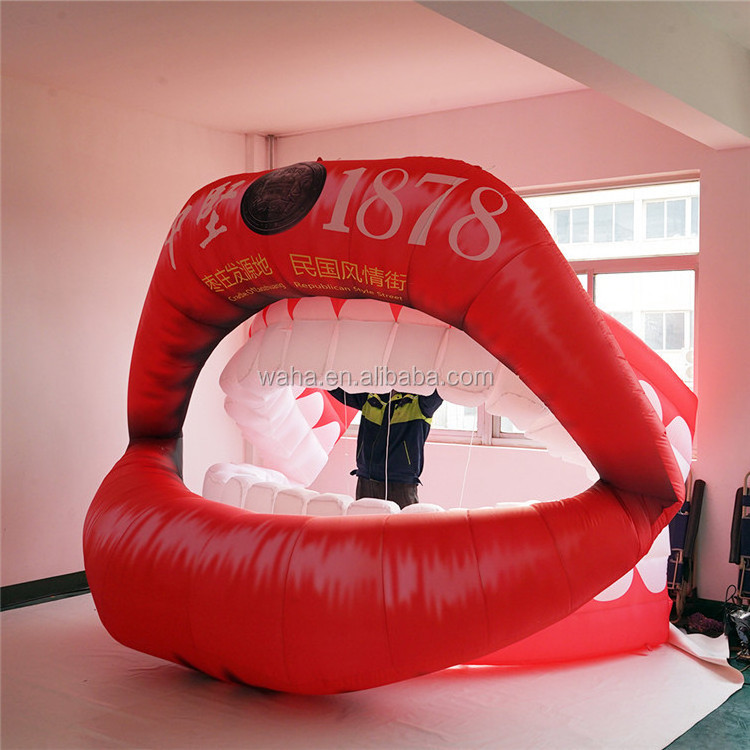 giant inflatable mouth balloon with eyeball