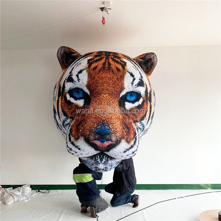 Inflatable Building decoration advertising giant inflatable tiger head animal