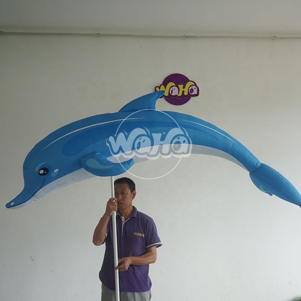 Music events performance inflatable dolphin fish City parade inflatable dolphin balloon