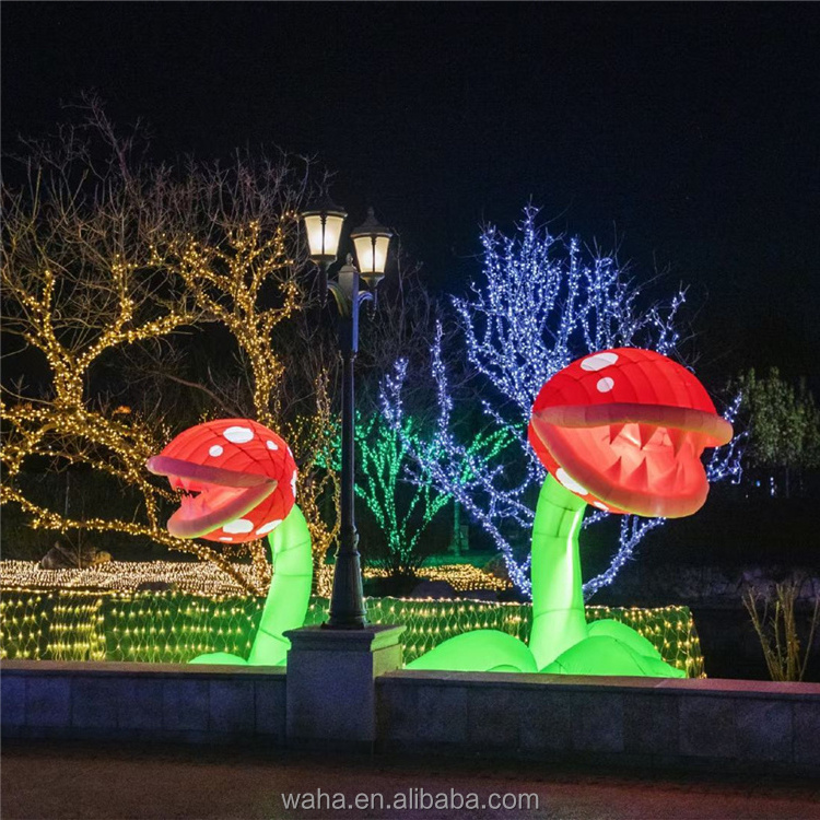 inflatable eye ball flower amusement square inflatable flower OEM