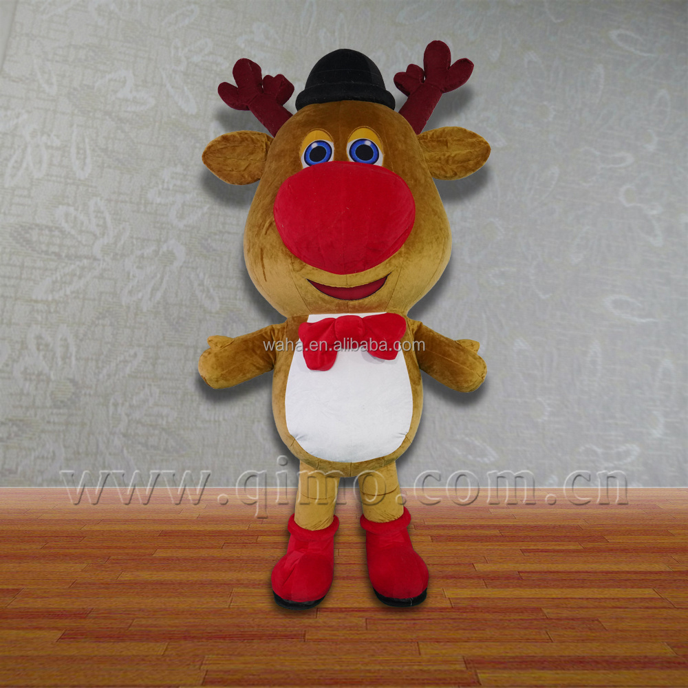 Christmas Inflatable Reindeer Costume/ Inflatable Deer Mascot Costume for adults