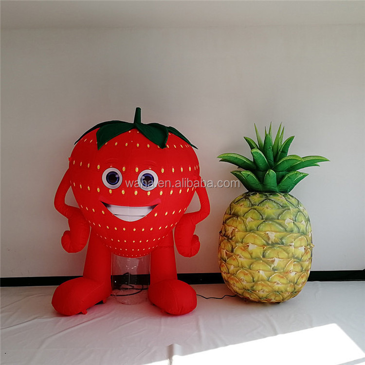 Air Blower Fruit Model Inflatable Pineapple Event Advertising Inflatable Strawberries Inflatable Peach Model