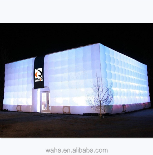 Customized giant inflatable big air ice cube bubble tent inflatable cube for party wedding promotional house tents