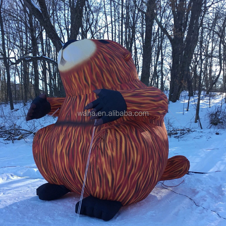 2024 Hot sale giant inflatable groundhog for advertising