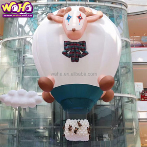 Goat Mascot Shape hot air balloon party prop balloon air filling decoration rc hot air balloon