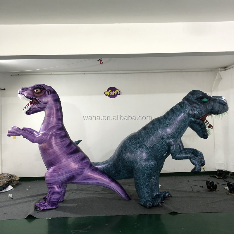 New design event decoration purple dinosaur costume inflatable dinosaur inflatable costume funny dragon costumes for adults