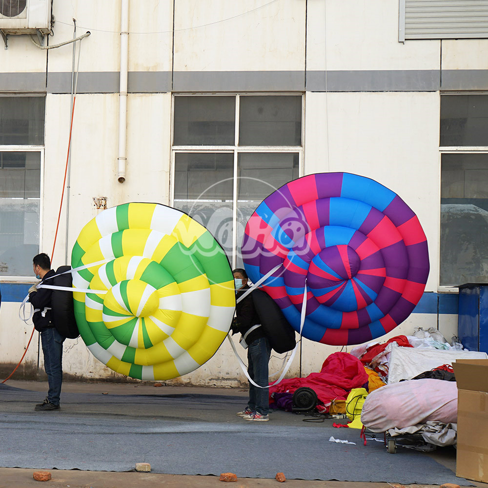 inflatable colored snail shell model inflatable walking costume Carnival parade square amusing character