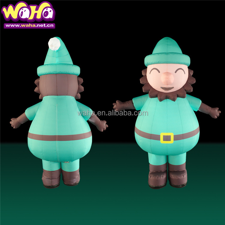 Inflatable Costume Mascot Plush Snowman Inflatable Christmas Mascot Inflatable Ssanta Costume For Christmas Party