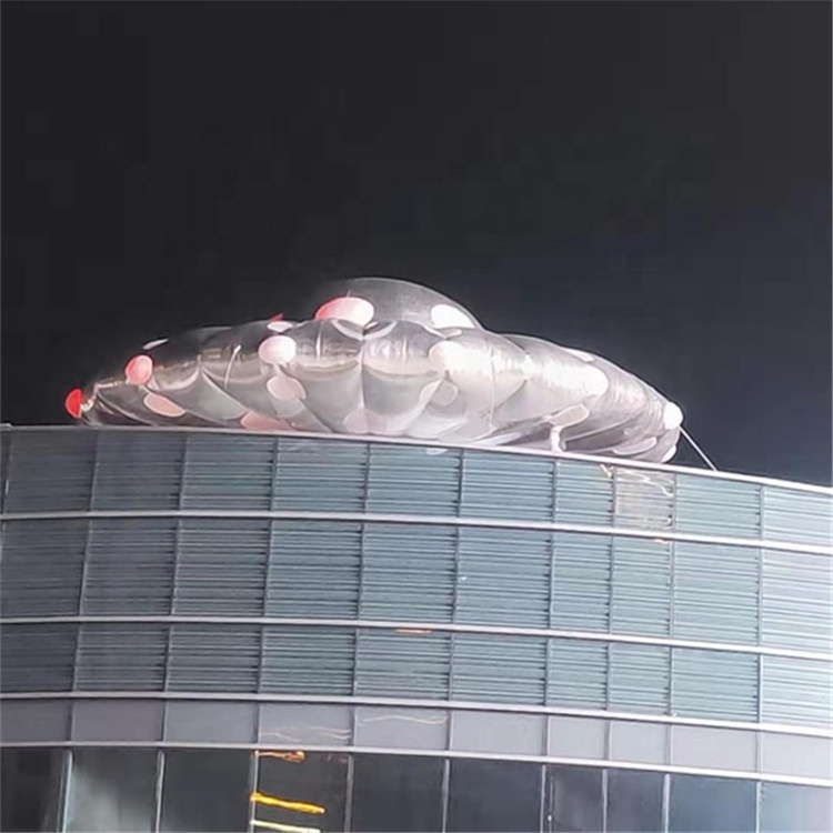 Design inflatable Alien implants led lighting giant inflatable UFO model/inflatable flying UFO for advertising