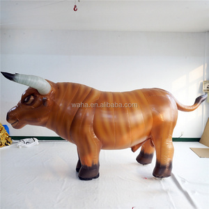 Walking Cow Mascot Costume Inflatable Customize Mascot Costume For Adult Animal Costume