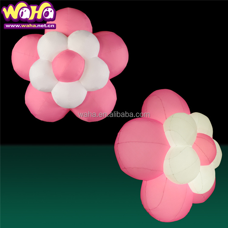 giant inflatable flower light bulb artificial flower outdoor event decoration