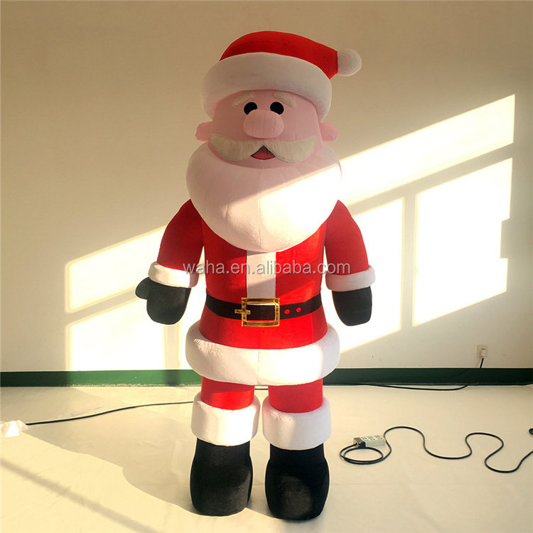 Inflatable Costume Mascot Plush Snowman Inflatable Christmas Mascot Inflatable Ssanta Costume For Christmas Party