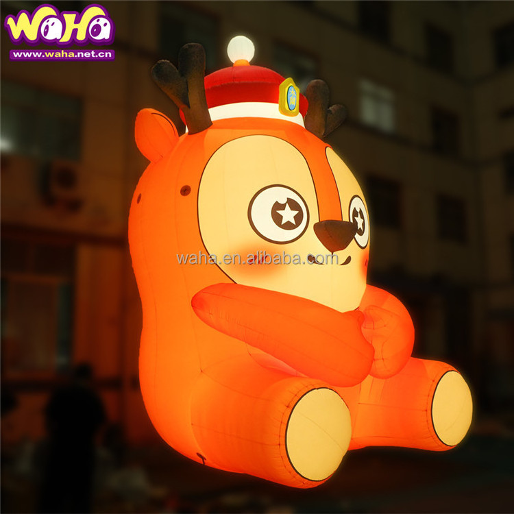 Giant outdoor Christmas Inflatable Rudolph the Red-Nosed Reindeer For Christmas Decoration