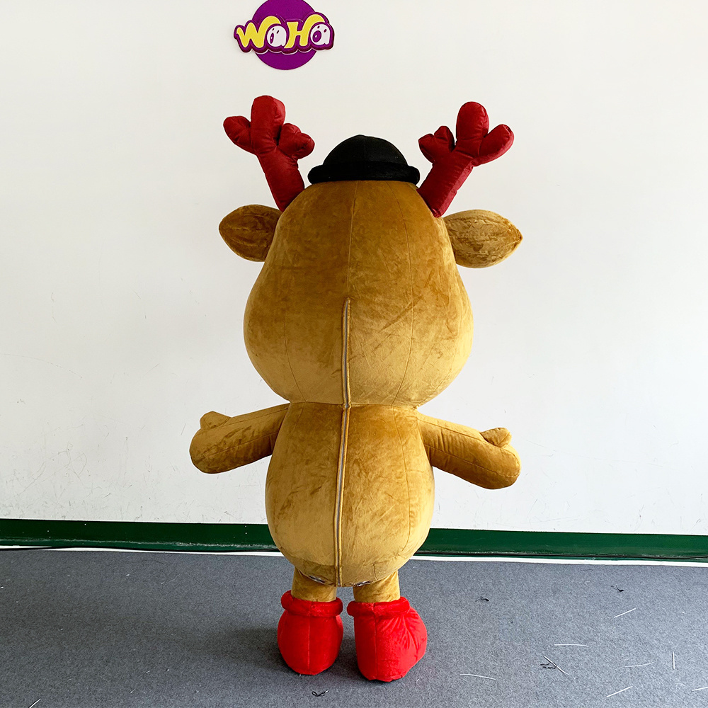 Christmas parade inflatable moving moose  plush toy model costume