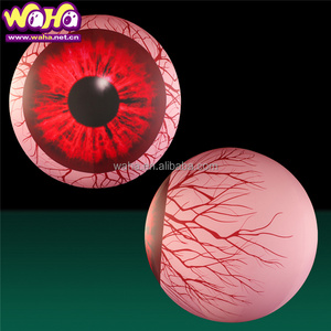 Halloween decorative LED inflatable eyeballs, scary inflatable Halloween eye