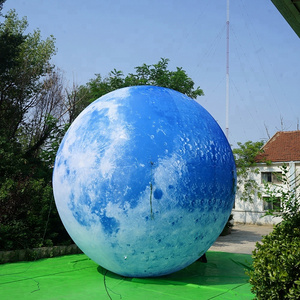 Beautiful giant inflatable moon ball balloon with led light for event