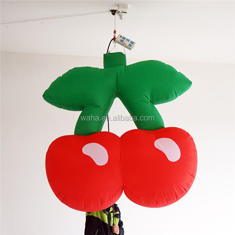 Best sale fruit festival Giant Inflatable Cherry model for Advertising / Artificial Cherry for Event Decoration