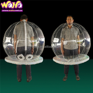 Transparent Inflatable Christmas Ball Costumes Inflatable Christmas Snow Ball Costumes For Display