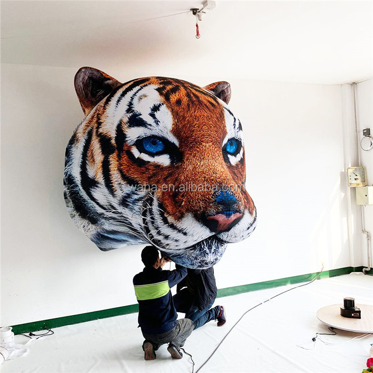 Inflatable Building decoration advertising giant inflatable tiger head animal