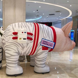 air blown advertising Giant inflatable astronaut pig balloon animals