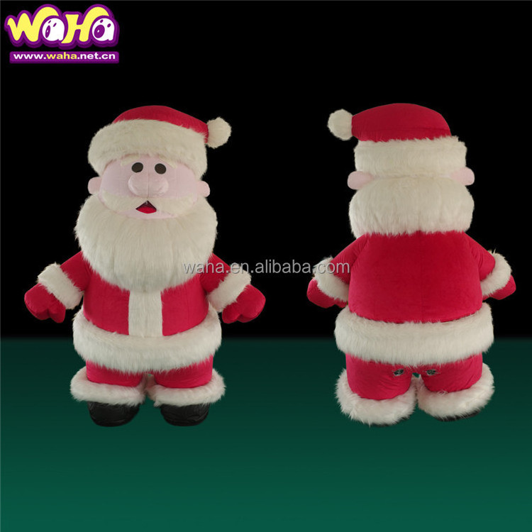 Inflatable Costume Mascot Plush Snowman Inflatable Christmas Mascot Inflatable Ssanta Costume For Christmas Party