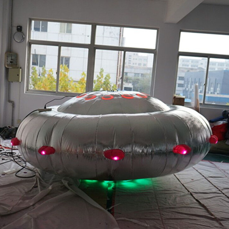 2m inflatable lighting UFO spaceship balloon for sale