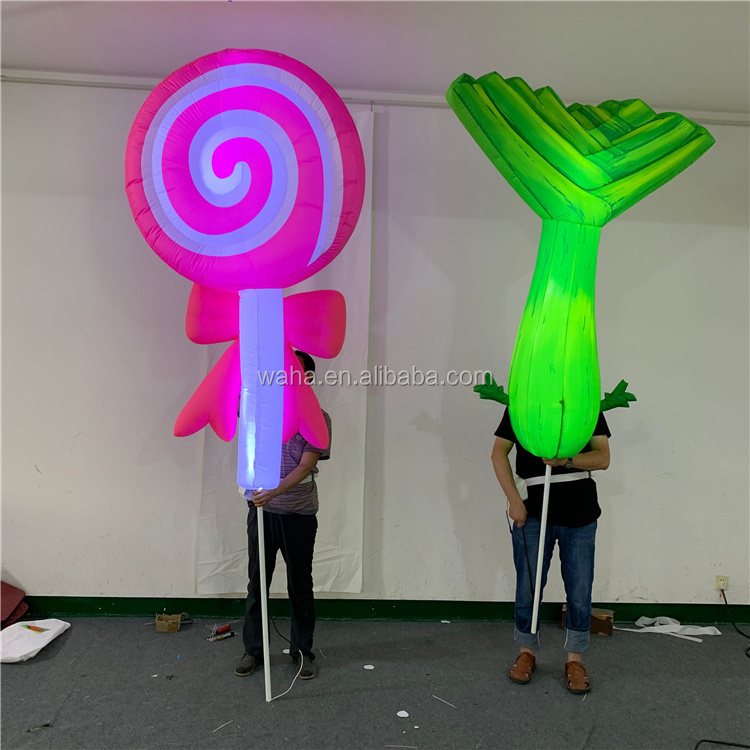 Pretty Inflatable Sweet Candy costume for Party Event Decoration