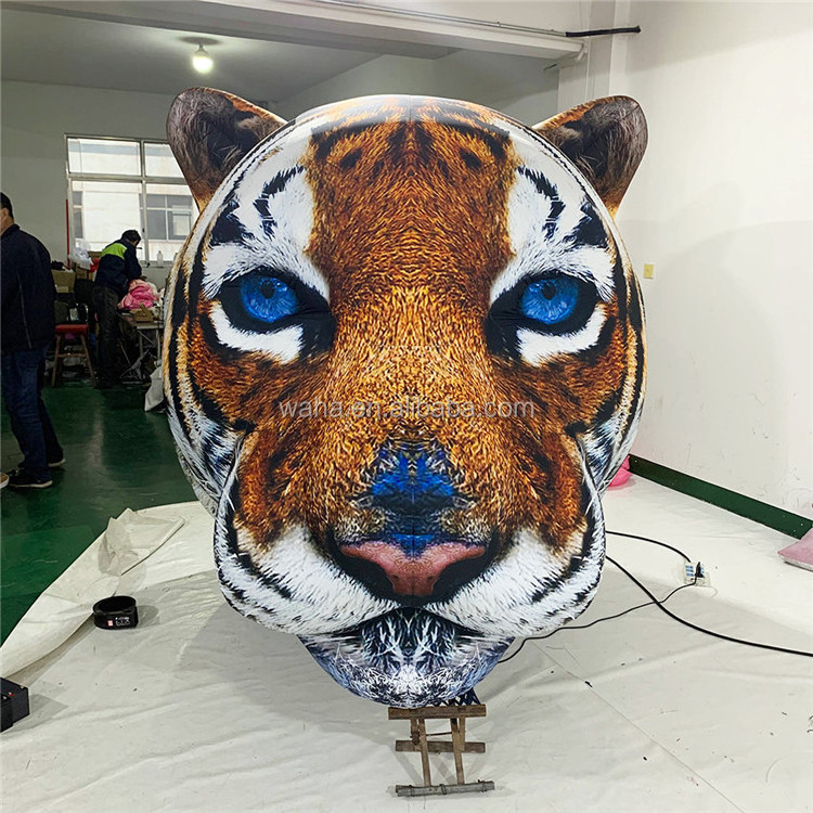 Inflatable Building decoration advertising giant inflatable tiger head animal