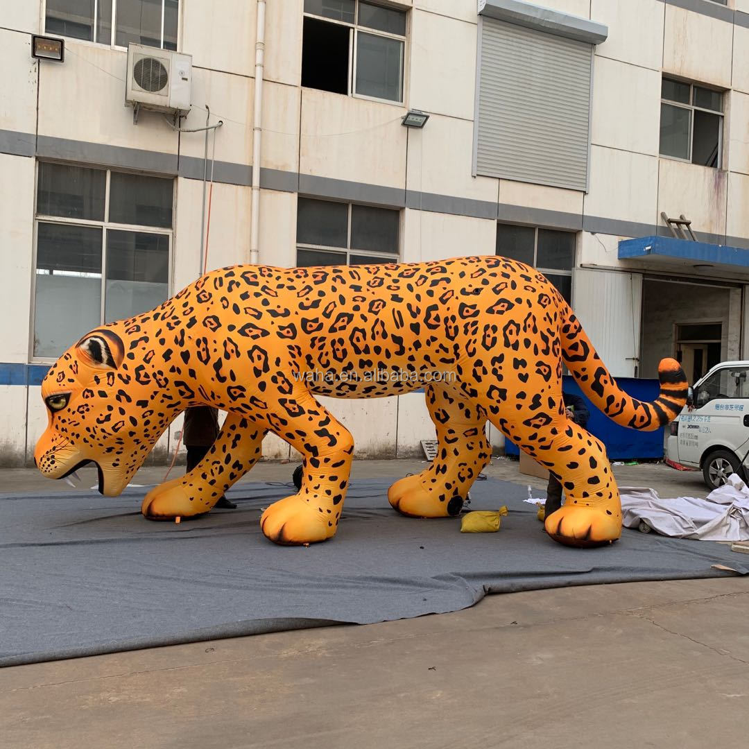 Giant Inflatable Leopard Animal For Outdoor Event Decoration