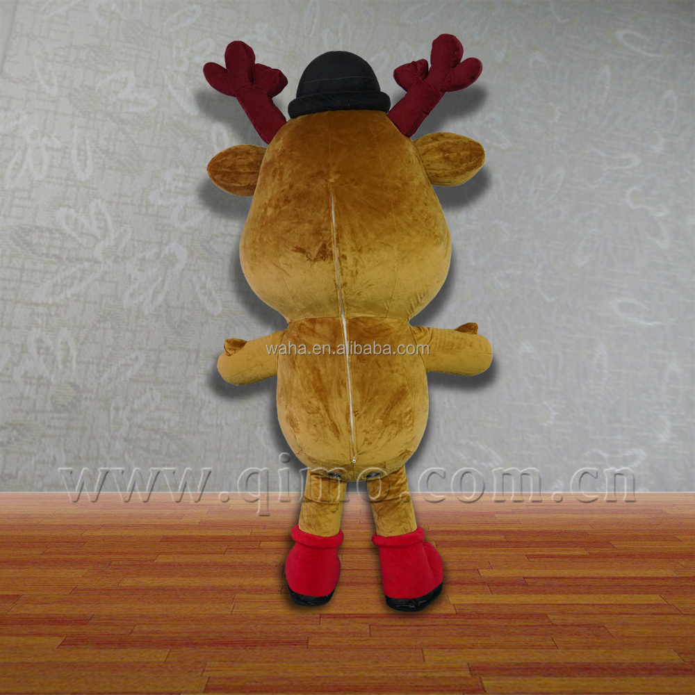 Christmas Inflatable Reindeer Costume/ Inflatable Deer Mascot Costume for adults