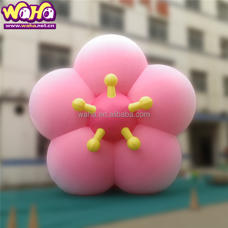 giant inflatable flower light bulb artificial flower outdoor event decoration