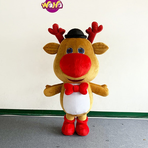 Christmas parade inflatable moving moose  plush toy model costume