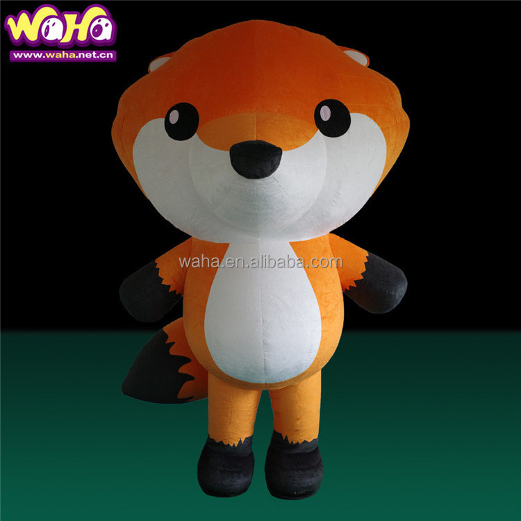 Custom Inflatable Fox Model Advertising Inflatable Fox Cartoon Mascot Costume