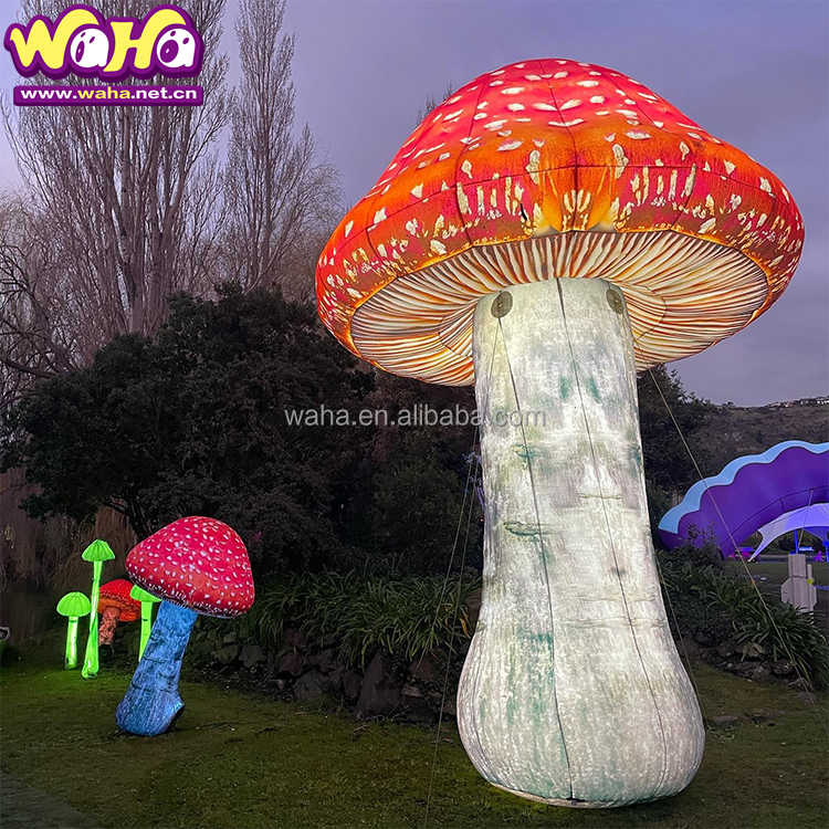 giant inflatable mushroom light bulb mushroom decoration party entrance decoration