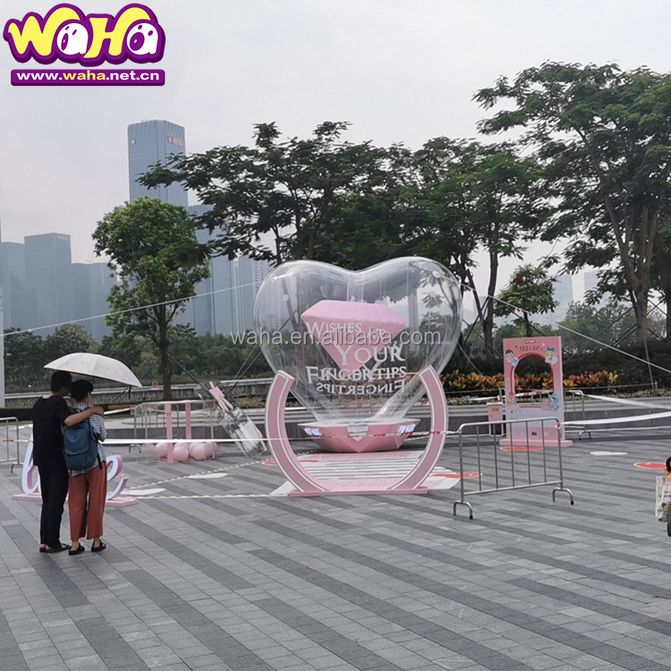 Custom inflatable model inflatable diamonds , giant inflatable diamond heart for display