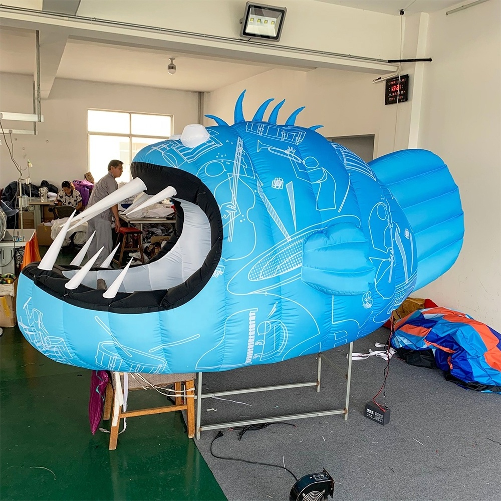 Street parade festival decoration inflatable car performance costume for bus parade show props