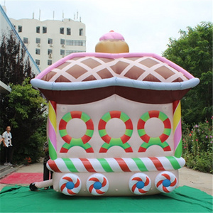 Christmas holidays parade outdoor decoration Inflatable ice cream car train model