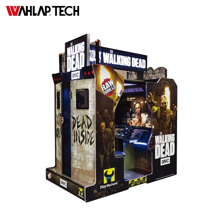 Immersive arcade shooting machine Shooting video game fight against the  zombies shooting game