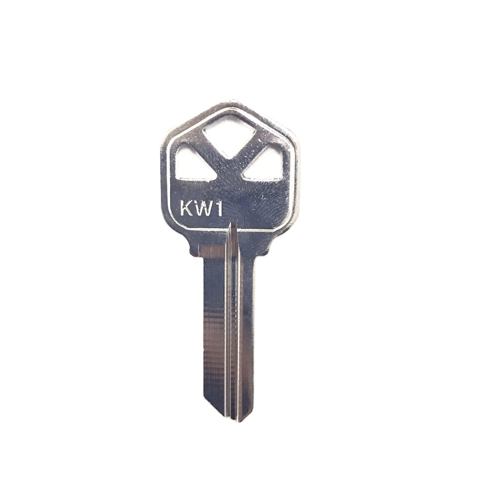 KW1 Nickel Key Blank - House Blank Keys with OEM Logo Customization for Distribution Factory Price Blanks