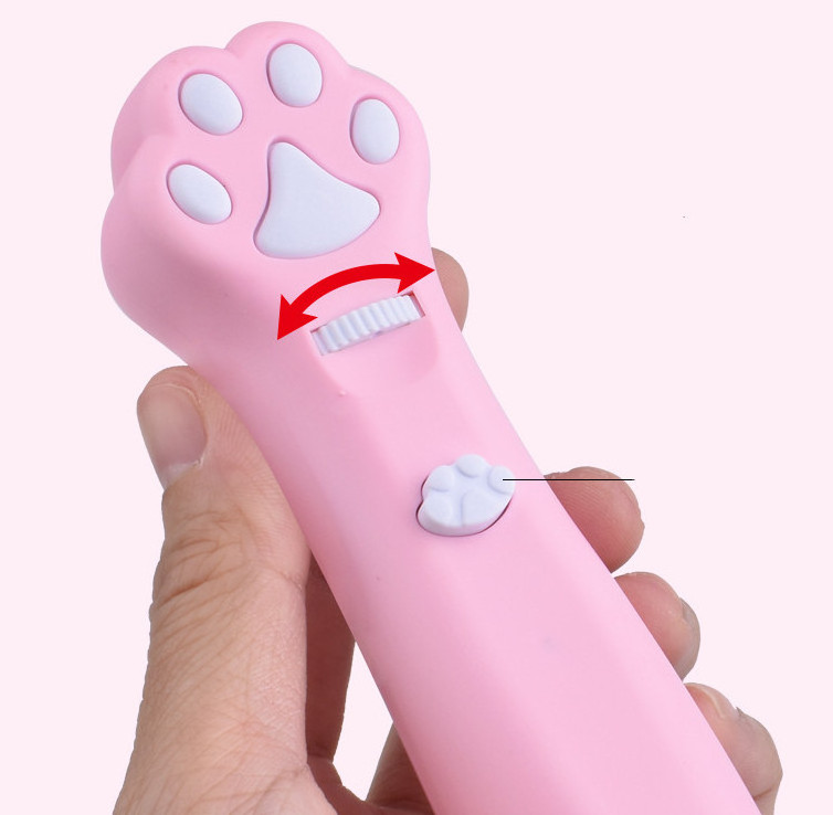 6 designs toy for Cat Paw Red Laser Pointer Exercise Interactive Cat Toy pink  battery Cat Laser Toy