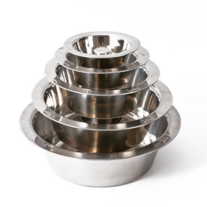 Wholesale anti-choke stainless steel round thick cat bowl pet custom dog slowly feed bowl