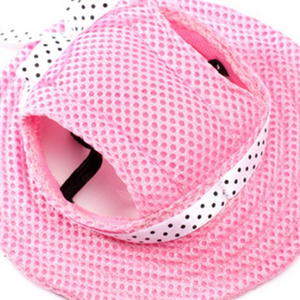 classic Small Dog Cat princess hat hat With Ear Holes Pet Products Outdoor Sun Hat