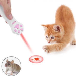 6 designs toy for Cat Paw Red Laser Pointer Exercise Interactive Cat Toy pink  battery Cat Laser Toy