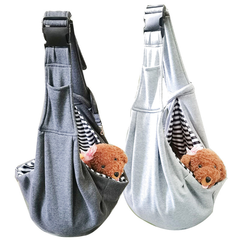 Adjustable Pet Dog Sling Carrier Bag Comfortable Hard Bottom Support Outdoor Dog Travel Bag Small Dog Papoose Sling