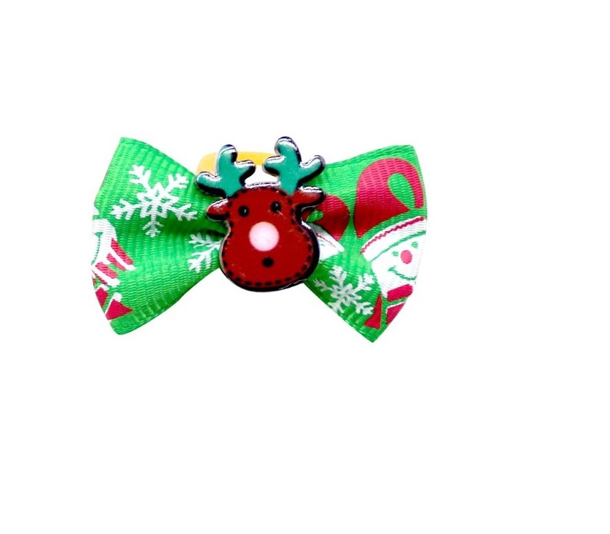 pet dog christmas head flower accessories cute puppy dog small bowknot hair bows